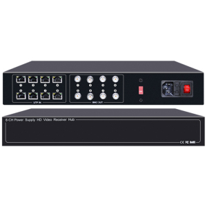 FOLKSAFE video and power receiver hub FS-HD4608VPS12, 8 channel