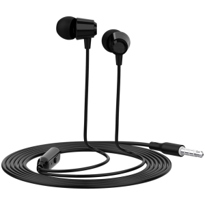 CELEBRAT earphones με μικρόφωνο G4, 3.5mm σύνδεση, Φ10mm, 1.2m, μαύρο