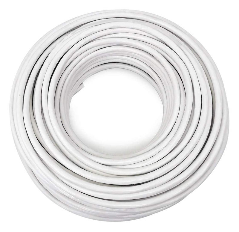 CABLEL καλώδιο H03VV-F 2x 0.75mm², 300/300V, 100m, λευκό