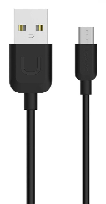 USAMS καλώδιο USB σε Micro USB US-SJ098 U-Turn, 10.5W, 1m, μαύρο