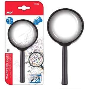 MP μεγεθυντικός φακός PA172, x3, 75mm, μαύρος