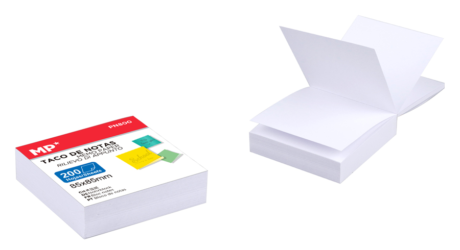 MP χαρτάκια σημειώσεων PN800, 85 x 85mm, 200τμχ, λευκά