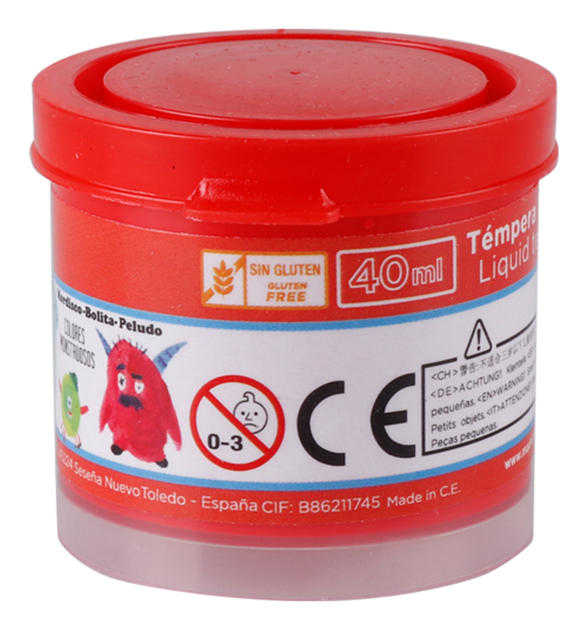MP τέμπερα ζωγραφικής PP610-04, 40ml, κόκκινη