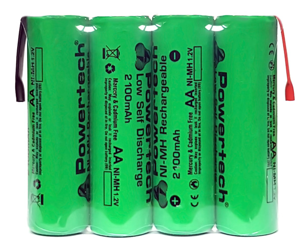 POWERTECH επαναφορτιζόμενη μπαταρία PT-794 2100mAh, AΑ HR6, 4τμχ