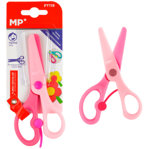 MP παιδικό ψαλίδι χαρτιού PT119, πλαστικό, 13.5cm, ροζ