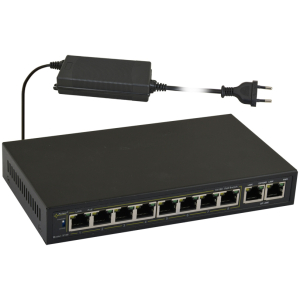 PULSAR PoE Ethernet Switch S108-90W, 10x ports 10/100Mb/s