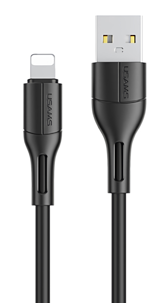 USAMS καλώδιο USB σε Lightning US-SJ500, 10W, 1m, μαύρο