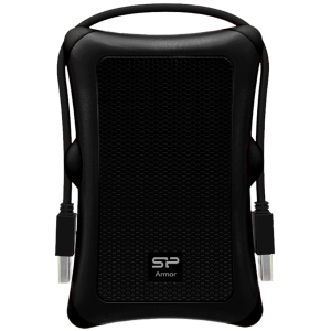 SILICON POWER εξωτερικός HDD Armor A30, 1TB, USB 3.2, μαύρος