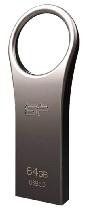 SILICON POWER USB Flash Drive Jewel 80, 64GB, USB 3.2, Titanium