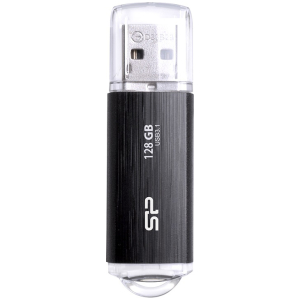 SILICON POWER USB Flash Drive Blaze B02, 128GB, USB 3.2, μαύρο