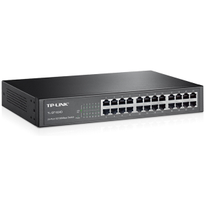 TP-LINK Desktop Switch TL-TL-SF1024D, 10/100Mbps, 24 Θύρες, Ver. 3.0