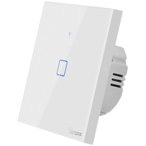SONOFF smart διακόπτης ΤΧ-T2EU1C, αφής, Wi-Fi, μονός, λευκός