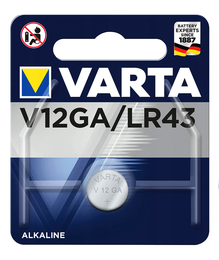VARTA αλκαλική μπαταρία LR43, 1.5V, 1τμχ