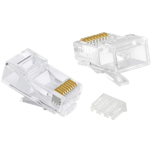 POWERTECH βύσμα RJ45 CAB-N352, Cat 6/6a UTP, modular, διάφανο, 50τμχ