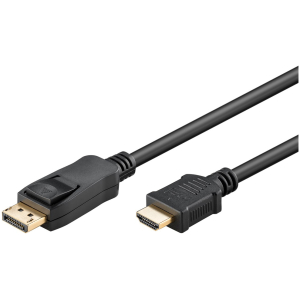 GOOBAY καλώδιο DisplayPort σε HDMI 64836, 4K/30Hz, 2m, μαύρο