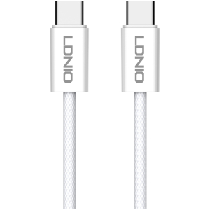 LDNIO καλώδιο USB-C LC901C, 65W PD, 480Mbps, 1m, λευκό
