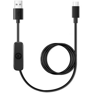 POWERTECH καλώδιο USB-C σε USB CAB-UC085 με διακόπτη, 10W, 2m, μαύρο