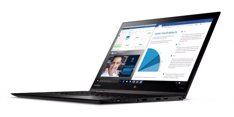 LENOVO Laptop X1 Yoga 1st Gen, i7-6600U 16/256GB M.2, 14", Cam, Grade C