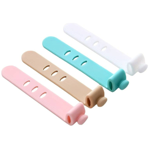 POWERTECH δεματικά καλωδίων TIES-077, 6.5x1cm, πολύχρωμα, 4τμχ