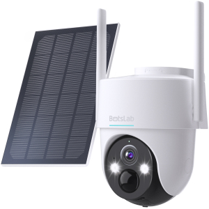 BOTSLAB smart ηλιακή κάμερα W313, 3MP/2K, WiFi, PTZ, SD, 5200mAh, IP65