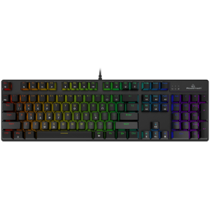 POWERTECH gaming μηχανικό πληκτρολόγιο PT-1254, ενσύρματο, RGB, μαύρο