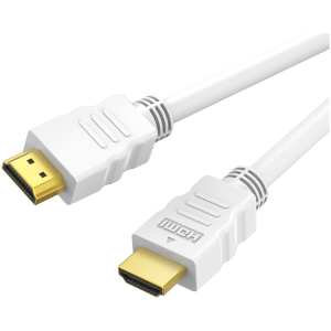 CABLETIME καλώδιο HDMI CT-HE19G με Ethernet, 4K/60Hz, 18 Gbps, 1m, λευκό