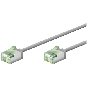GOOBAY καλώδιο δικτύου 74345, CAT 8.1 U/FTP, slim, copper, 40Gbps, 0.50m, γκρι