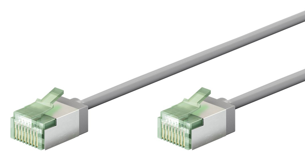 GOOBAY καλώδιο δικτύου 74348, CAT 8.1 U/FTP, slim, copper, 40Gbps, 3m, γκρι