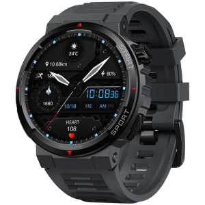 ZEBLAZE smartwatch Ares 3 Plus, heart rate, 1.43" AMOLED, IP68, μαύρο