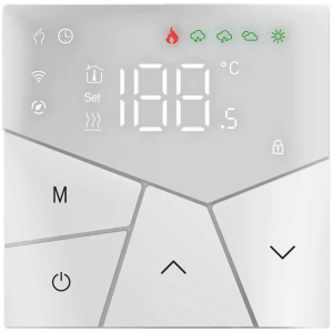 Smart θερμοστάτης χώρου BHT-15GCLW, αερίου, WiFi, λευκός