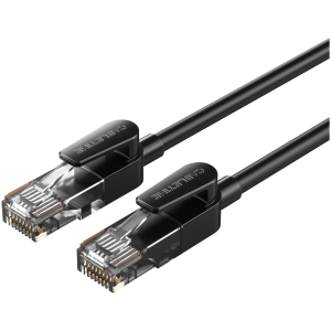CABLETIME καλώδιο δικτύου CT-CAT6U, CAT 6 UTP, 250 MHz, CCA, 1m, μαύρο