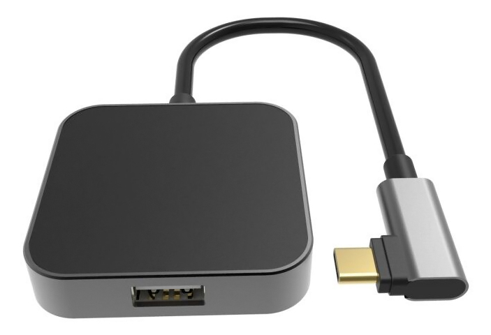 POWERTECH docking station PTH-051, 4 θυρών, USB-C, 65W PD, 4K, γκρι