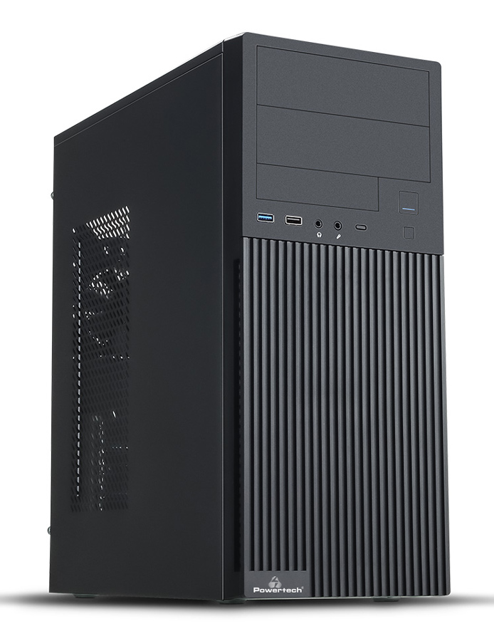POWERTECH PC Case PT-1308 με 550W PSU, ATX, 330x175x405mm, μαύρο