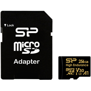 SILICON POWER κάρτα μνήμης microSDHC High Endurance, 256GB, Class 10 UHS-I U3 A1 V30