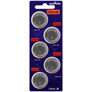 MURATA Μπαταρία λιθίου CR2430, 3V, 5τμχ