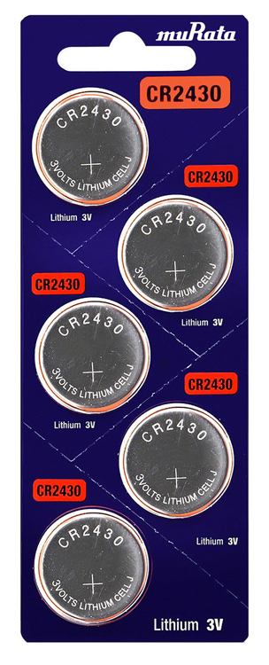 MURATA Μπαταρία λιθίου CR2430, 3V, 5τμχ