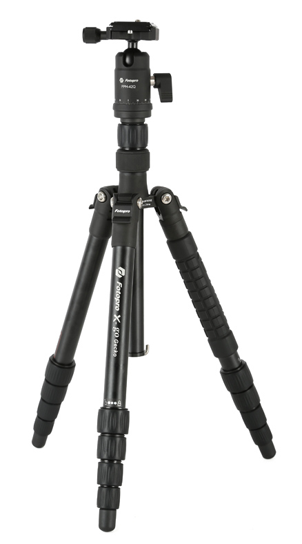 FOTOPRO τρίποδο φωτογράφισης X-go Gecko E2, πτυσσόμενο έως 146.1cm, έως 8kg, μαύρο