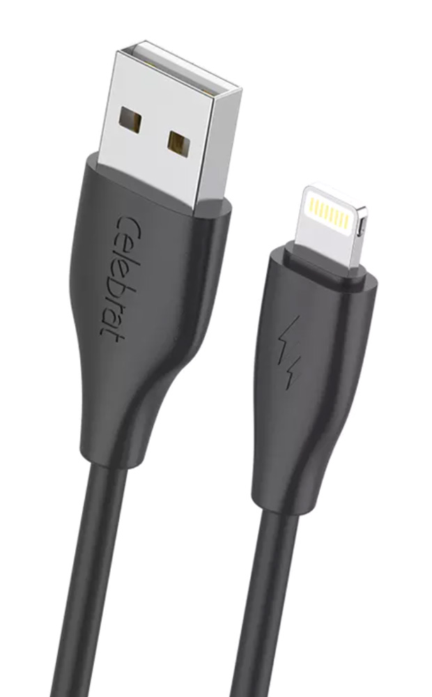 CELEBRAT καλώδιο Lightning σε USB CB-31, 15W, 480Mbps, 1m, μαύρο