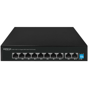 HIMAX PoE switch PS1802G, 8x Ethernet PoE & 2x Ethernet θύρες, έως 1000Mbps