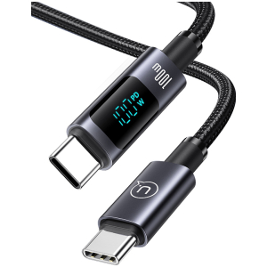 USAMS καλώδιο USB-C σε USB-C US-SJ671, 100W, 480Mbps, 1.2m, μαύρο