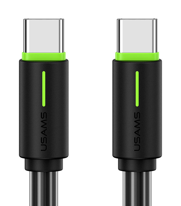 USAMS καλώδιο USB-C US-SJ734, 60W, 480Mbps, 1m, μαύρο