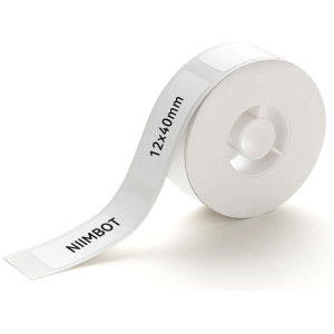 NIIMBOT ρολό θερμικών αυτοκόλλητων ετικετών T12X40-160-WH, 12x40mm, 160 ετικέτες, λευκό