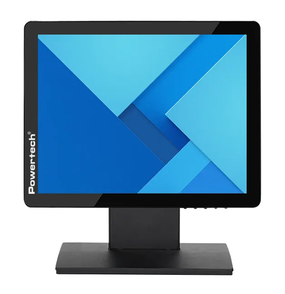 POWERTECH οθόνη αφής PT-1366, LED, 15" 1024x768, HDMI/VGA/USB, μαύρη
