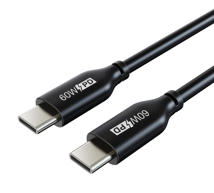 CABLETIME καλώδιο USB Type-C CM60, PD 60W, 3A, 1m, μαύρο