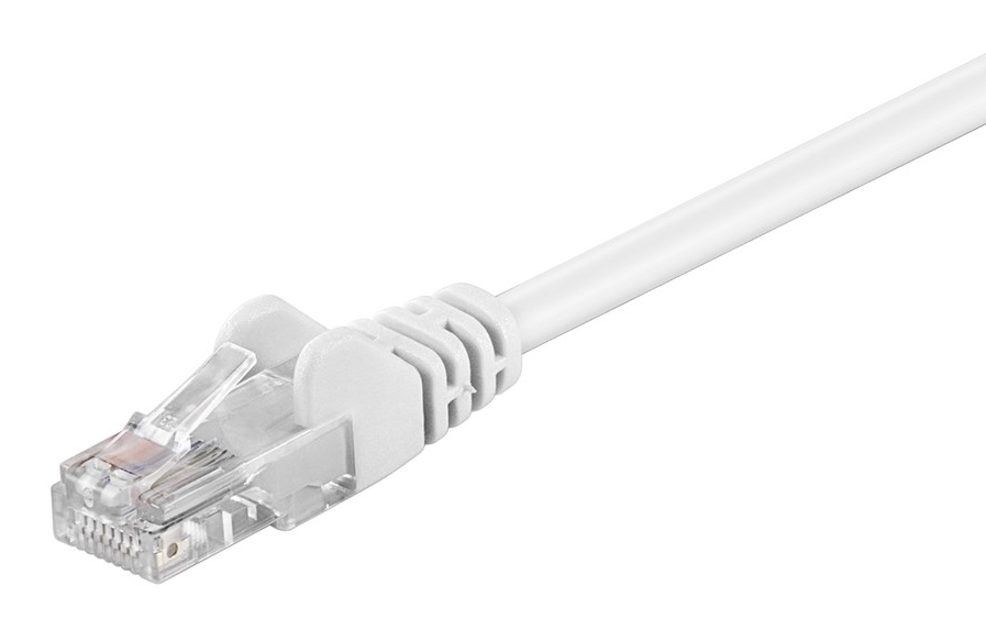 GOOBAY καλώδιο δικτύου 68502, CAT 5e U/UTP, 100 MHz, CCA, 10m, λευκό