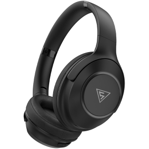 DOQAUS headphones FOCUS 5, ασύρματα & ενσύρματα, Φ40mm, 1000mAh, μαύρα