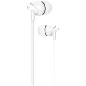 USAMS earphones με μικρόφωνο EP-39, 3.5mm σύνδεση, Φ10mm, 1.2m, λευκά