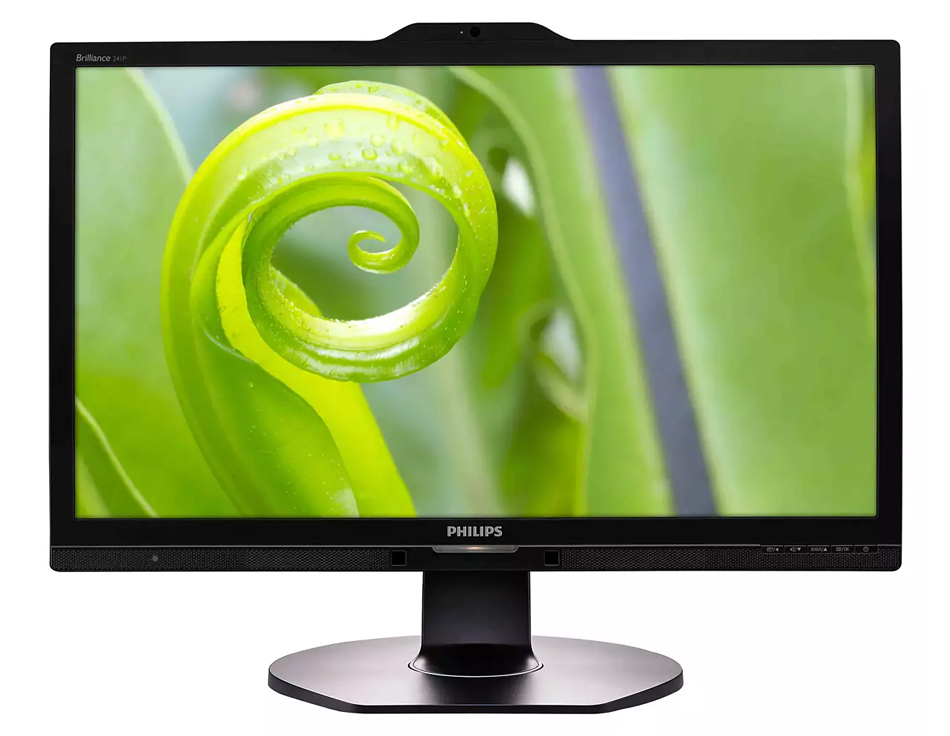 PHILIPS used οθόνη 241P6Q IPS-LED, 23.8" Full HD, VGA/DVI/DisplayPort/HDMI, Cam, Grade A
