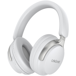 CELEBRAT headphones A40, ασύρματα & ενσύρματα, 40mm, 250mAh, λευκά