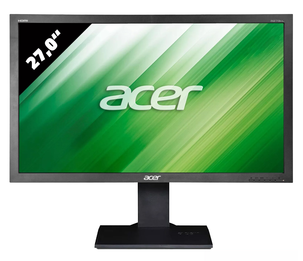 ACER used οθόνη B273HL LED, 27" 1920x1080, VGA/DVI/HDMI, Grade B